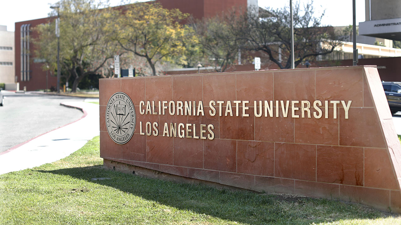 Cal State LA campus sign